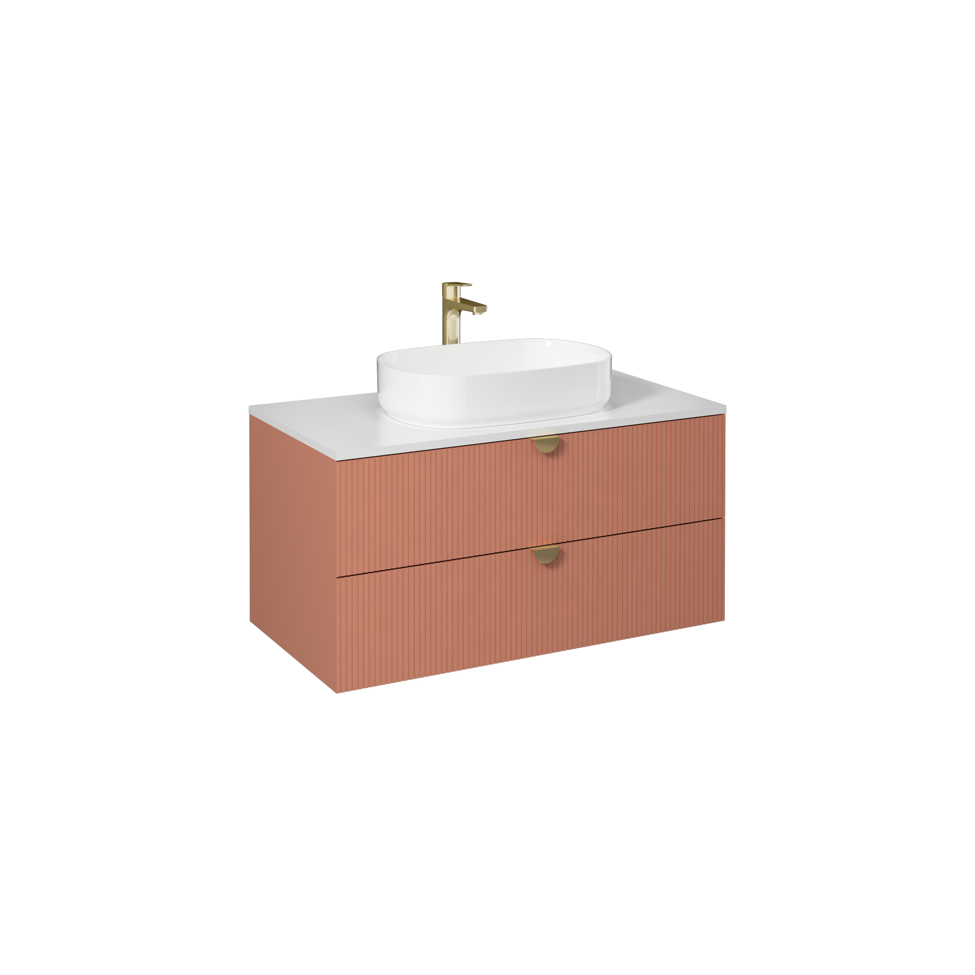 Infinity Washbasin Unit Open Shelf 1 30 cm (10NF65050 included) Pastel Green