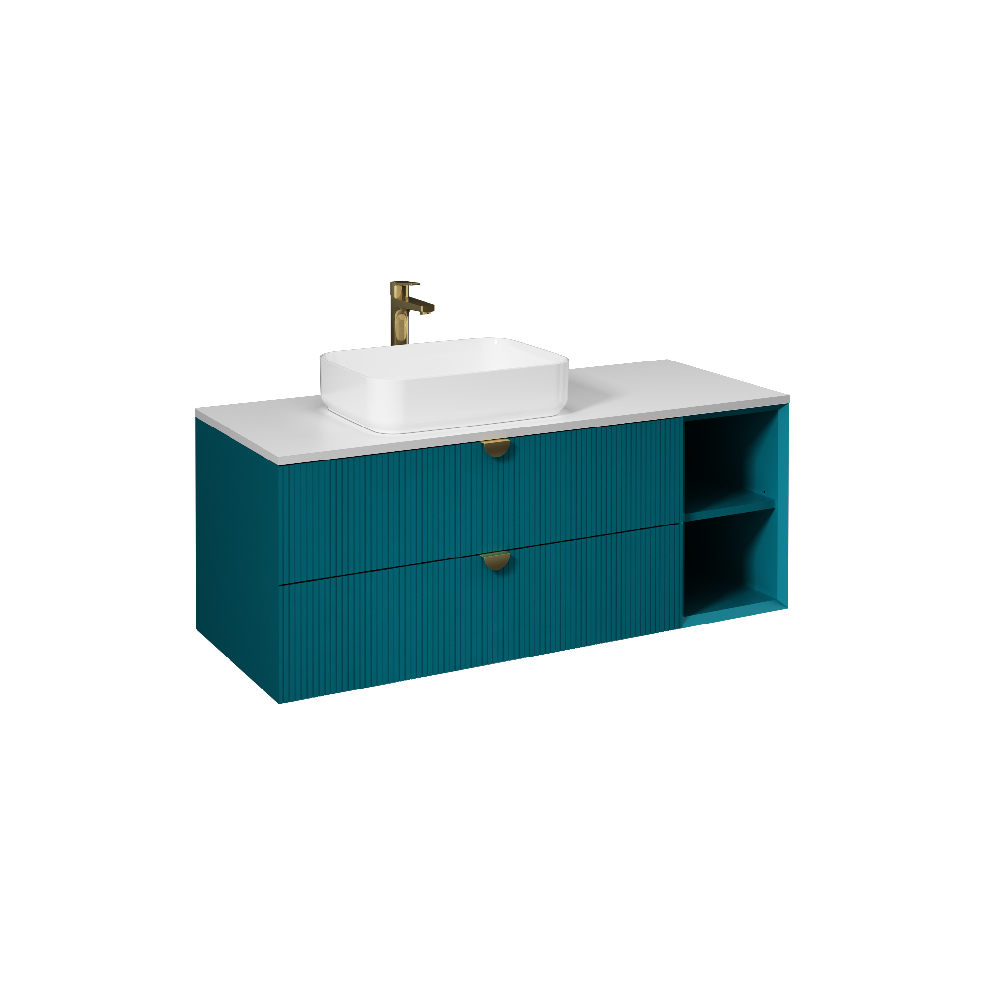 Infinity Washbasin Unit Open Shelf 1 30 cm (10NF65050 2S included) Ocean