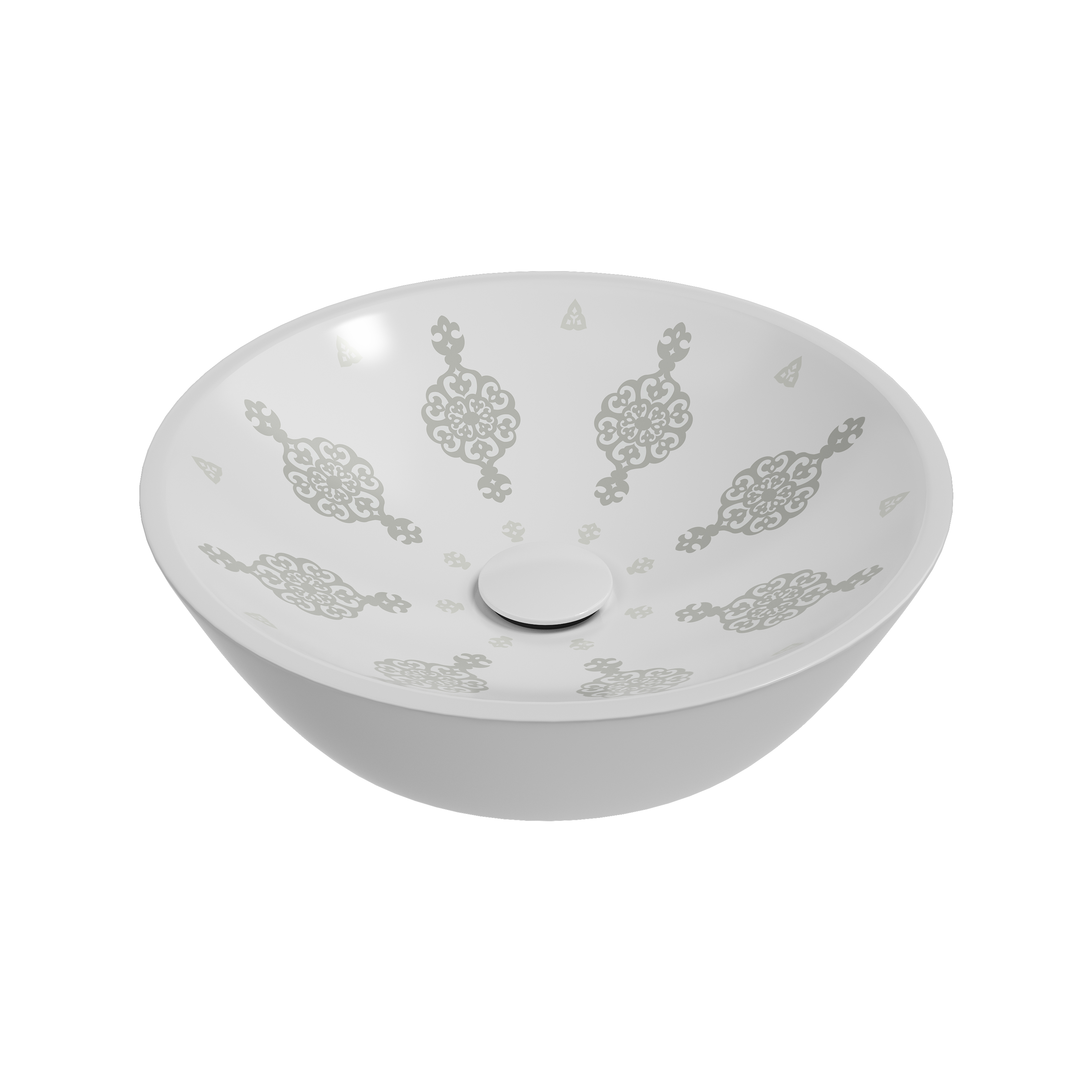 SistemaY Clear Bowl Washbasin 65 cm White