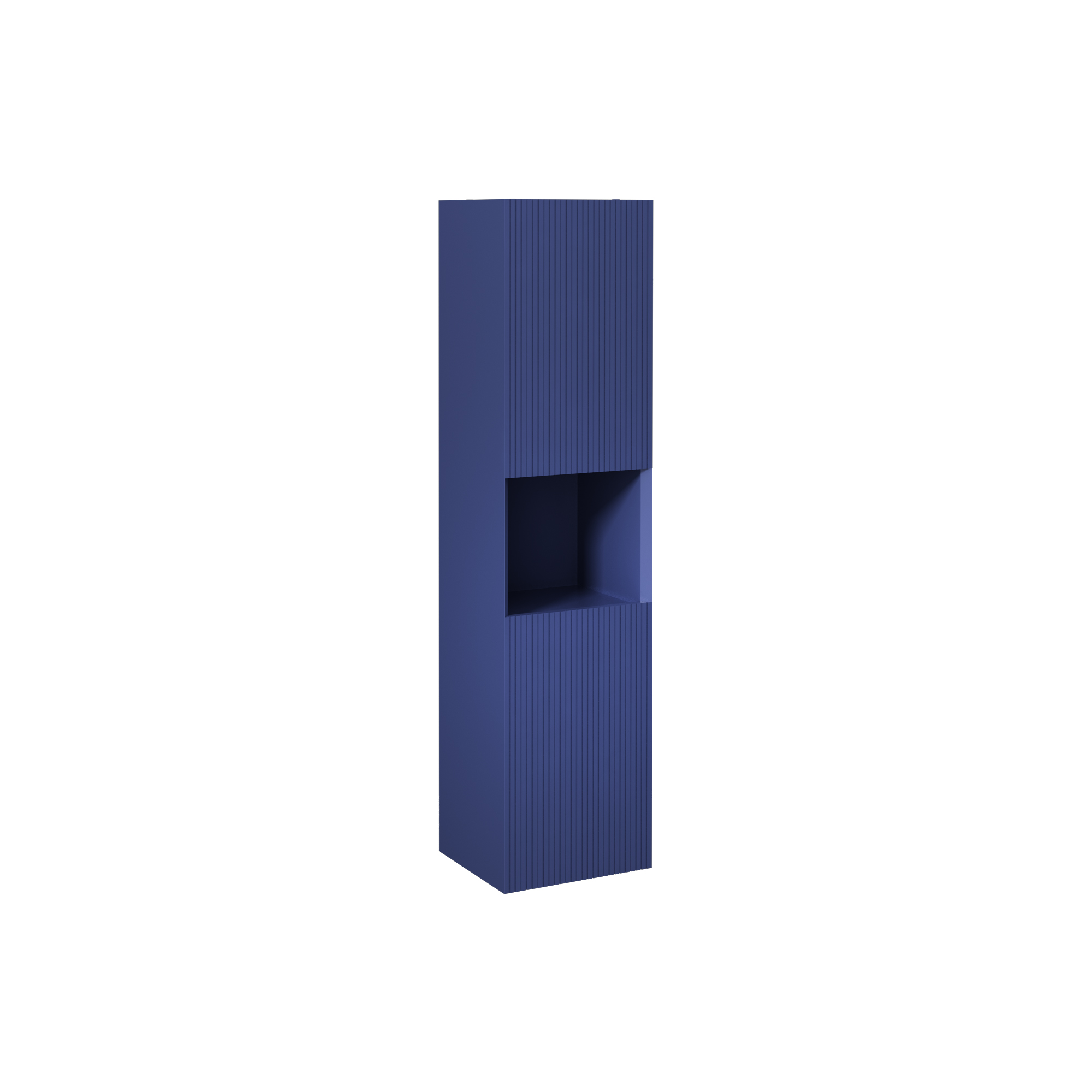 Infinity Washbasin Unit Open Shelf 150cm (10NF65036 x2 Washbasin included) Night Blue