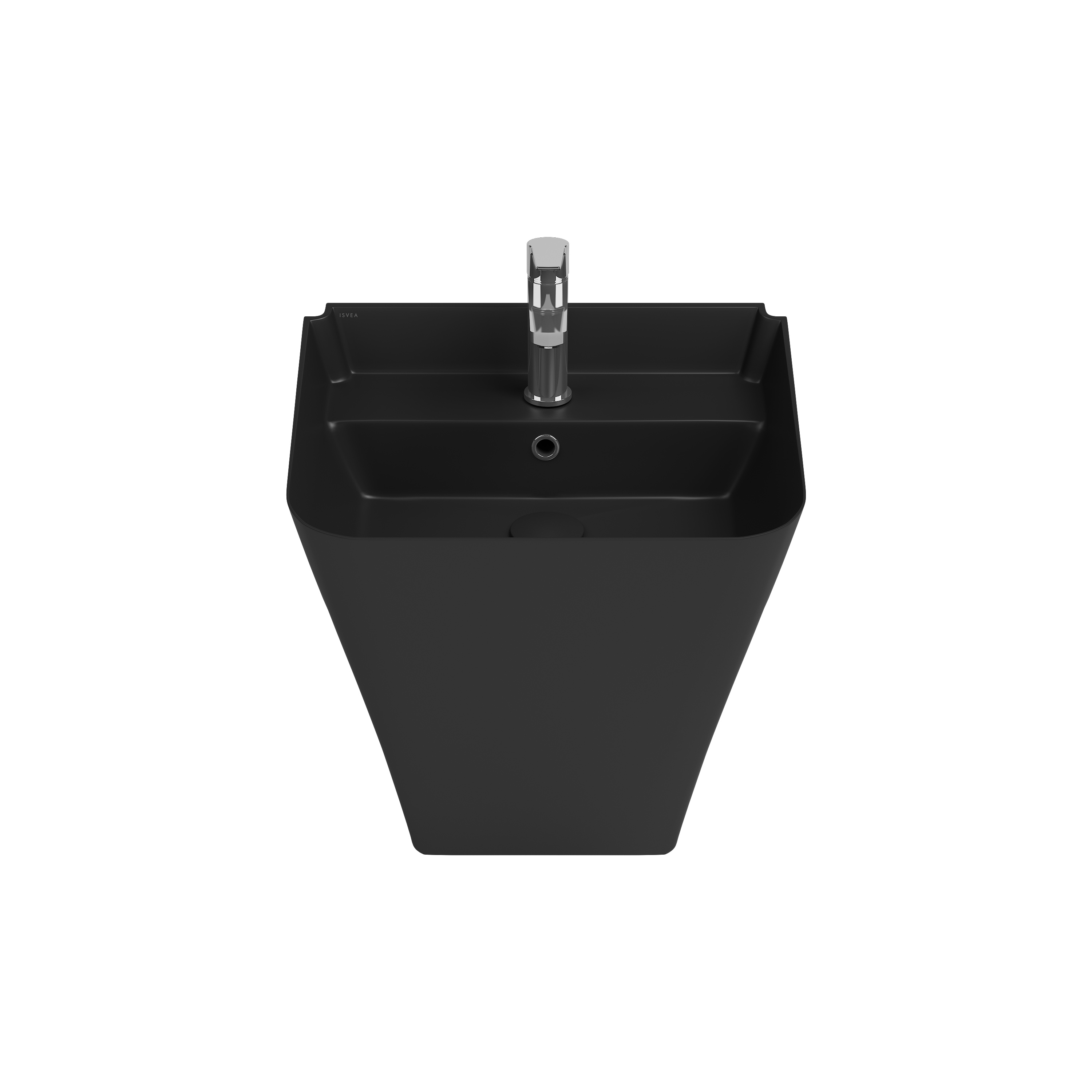 Sott Aqua Asma Monoblok Lavabo 50 cm Siyah