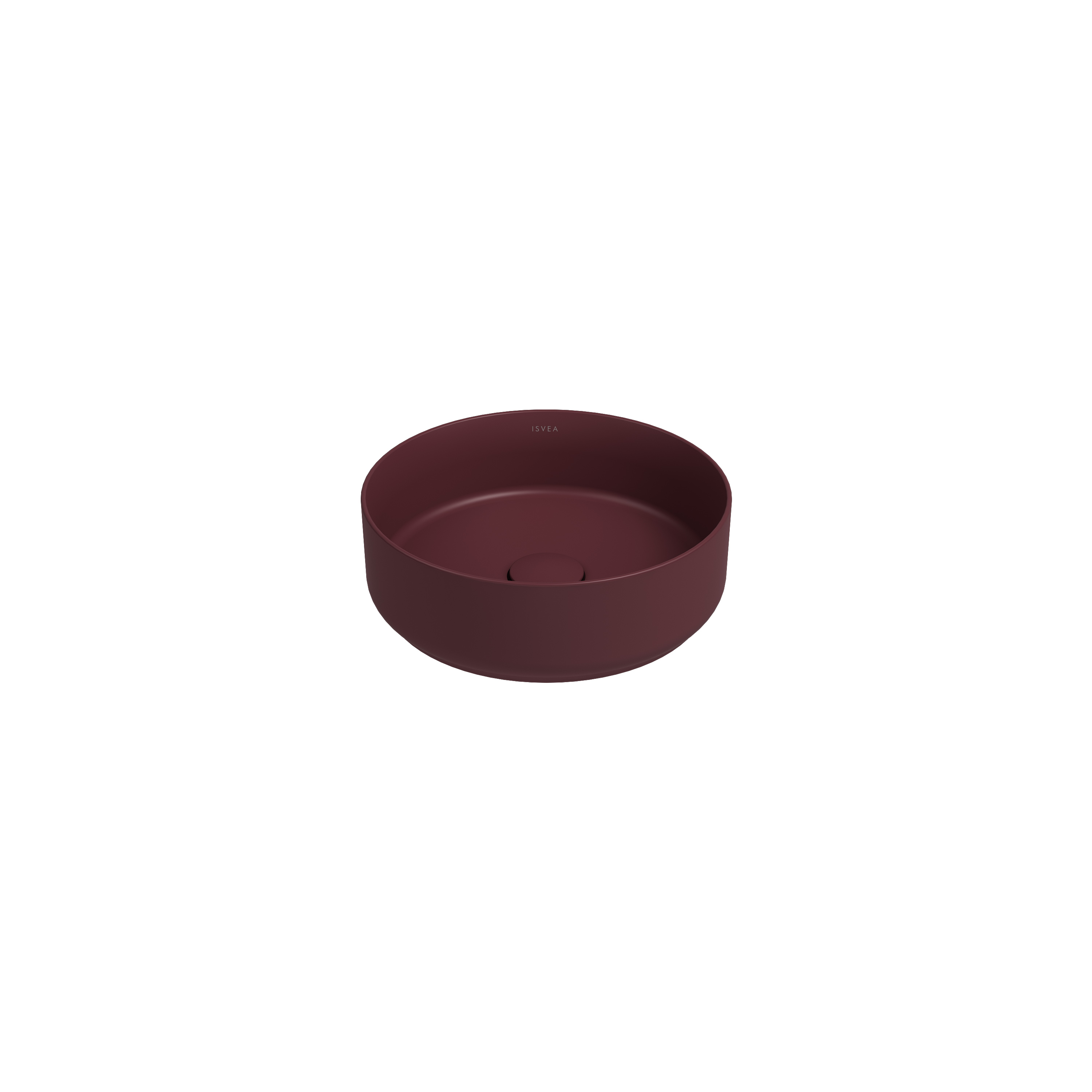 Infinity Counter Top Washbasin 36 cm Maroon Red