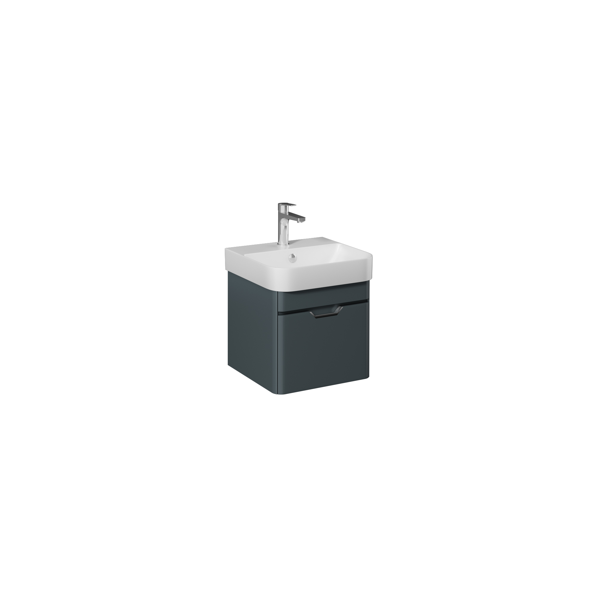 Fonte 57cm Lavabo Dolabı,2 Çekmece(10SQ50057 dahil) Açık Gri