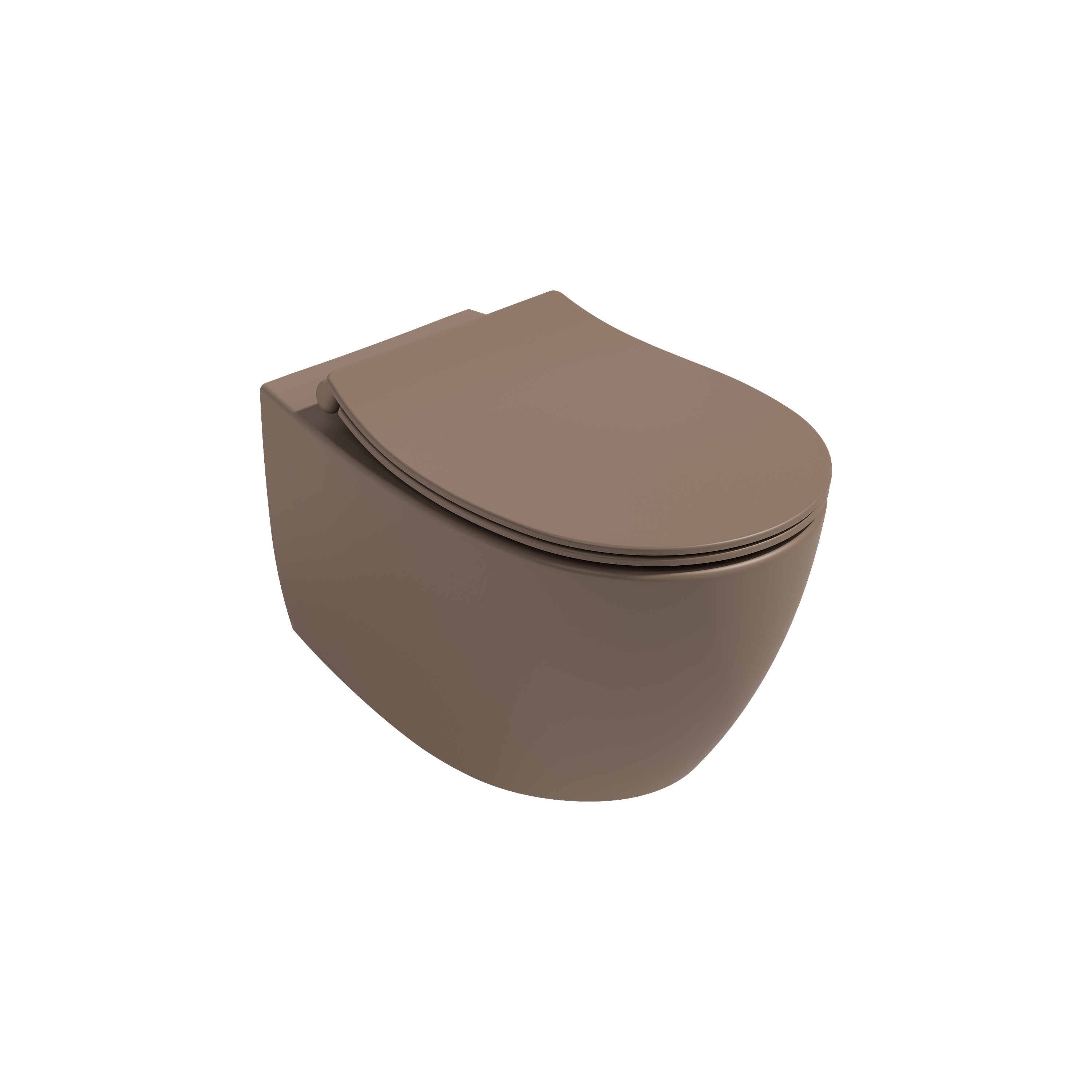 Sentimenti Neo Rimless Wall-hung WC Taupe