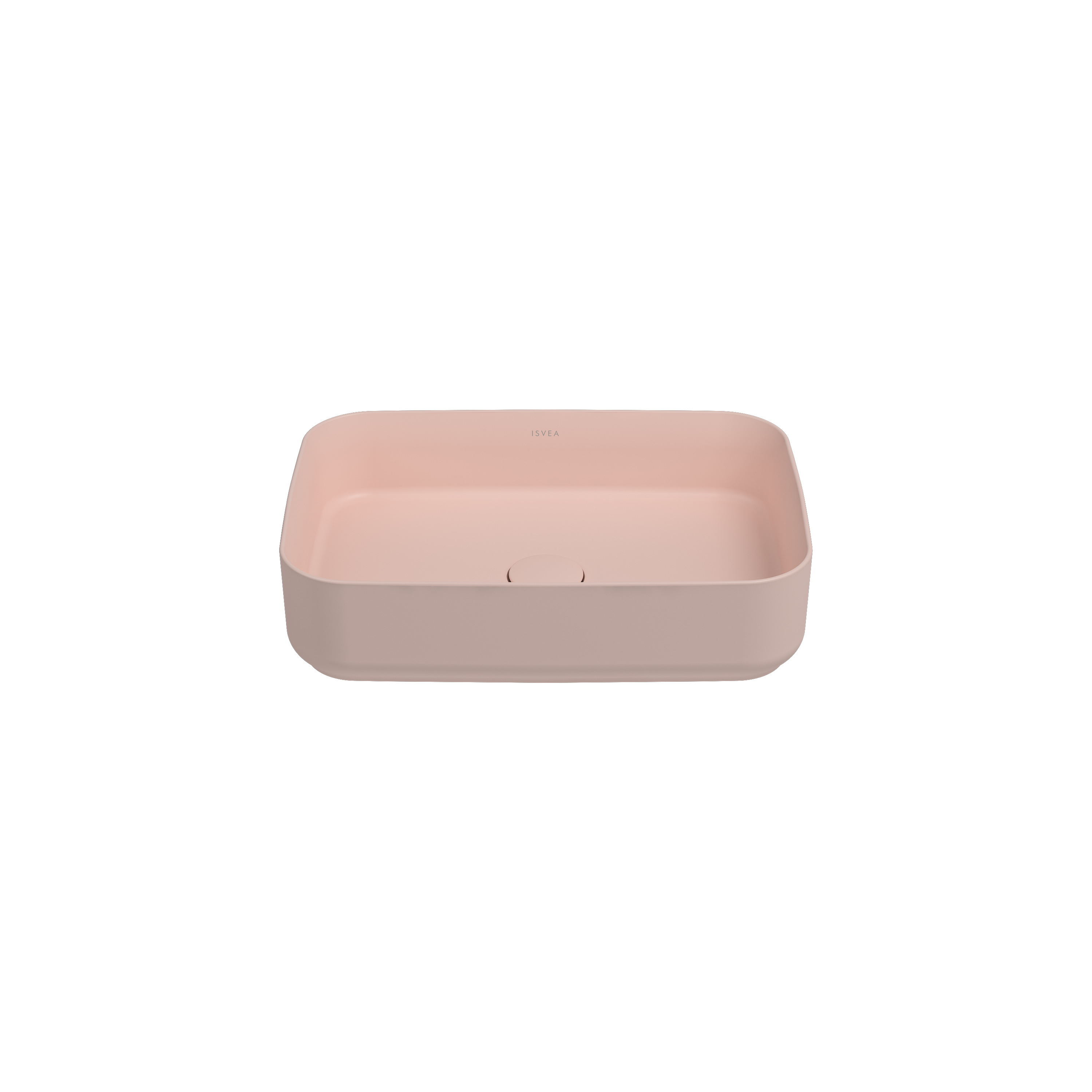 Infinity Counter Top Washbasin 50 cm Salmon