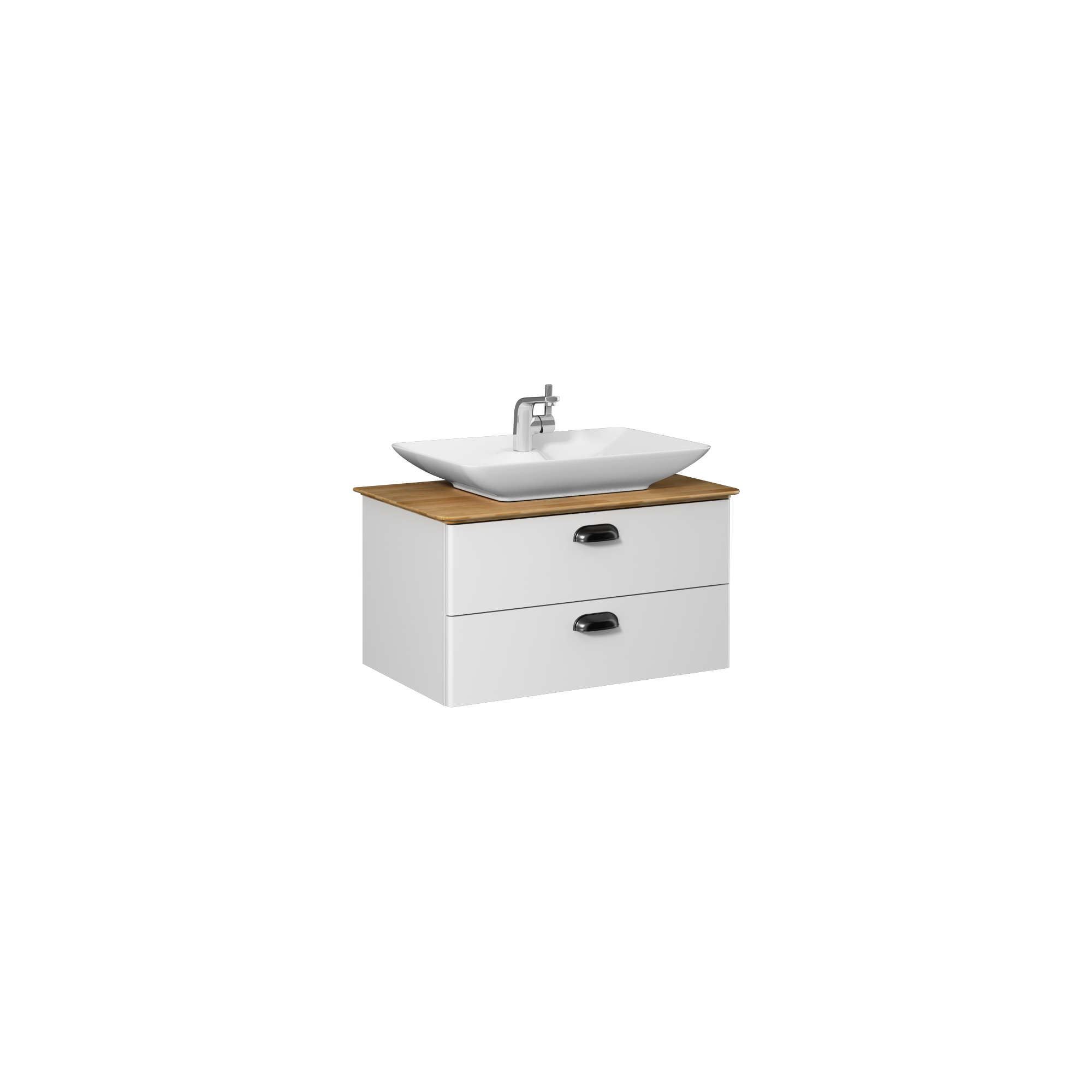 Bei 80cm Washbasin Unit (10SQ50065 included) White