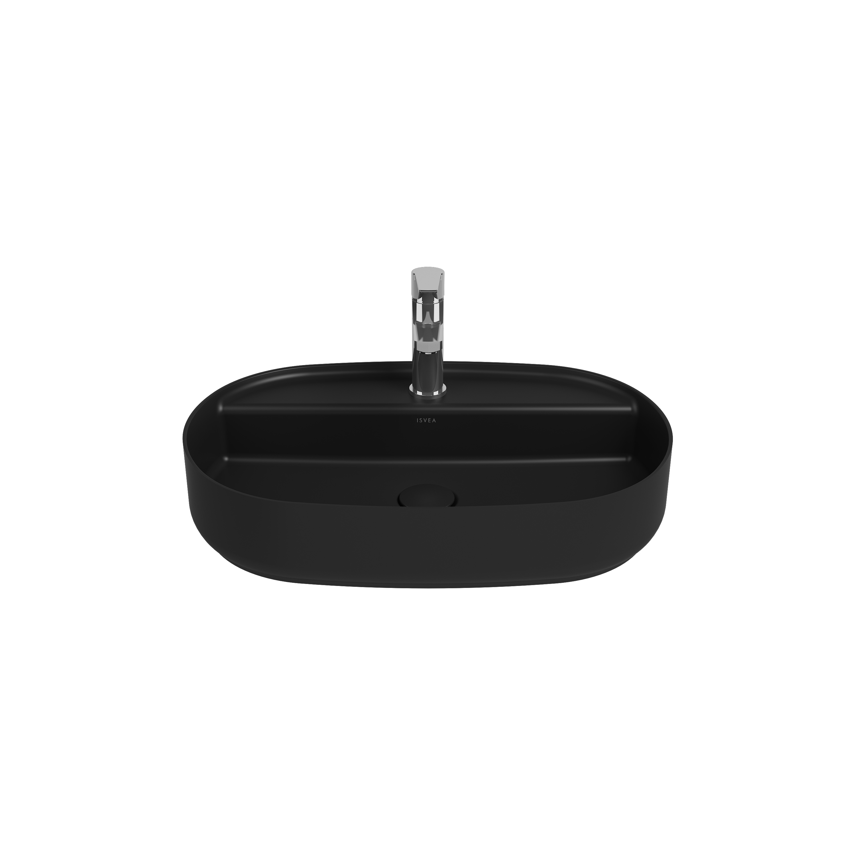 Infinity Counter Top Washbasin 60 cm Black