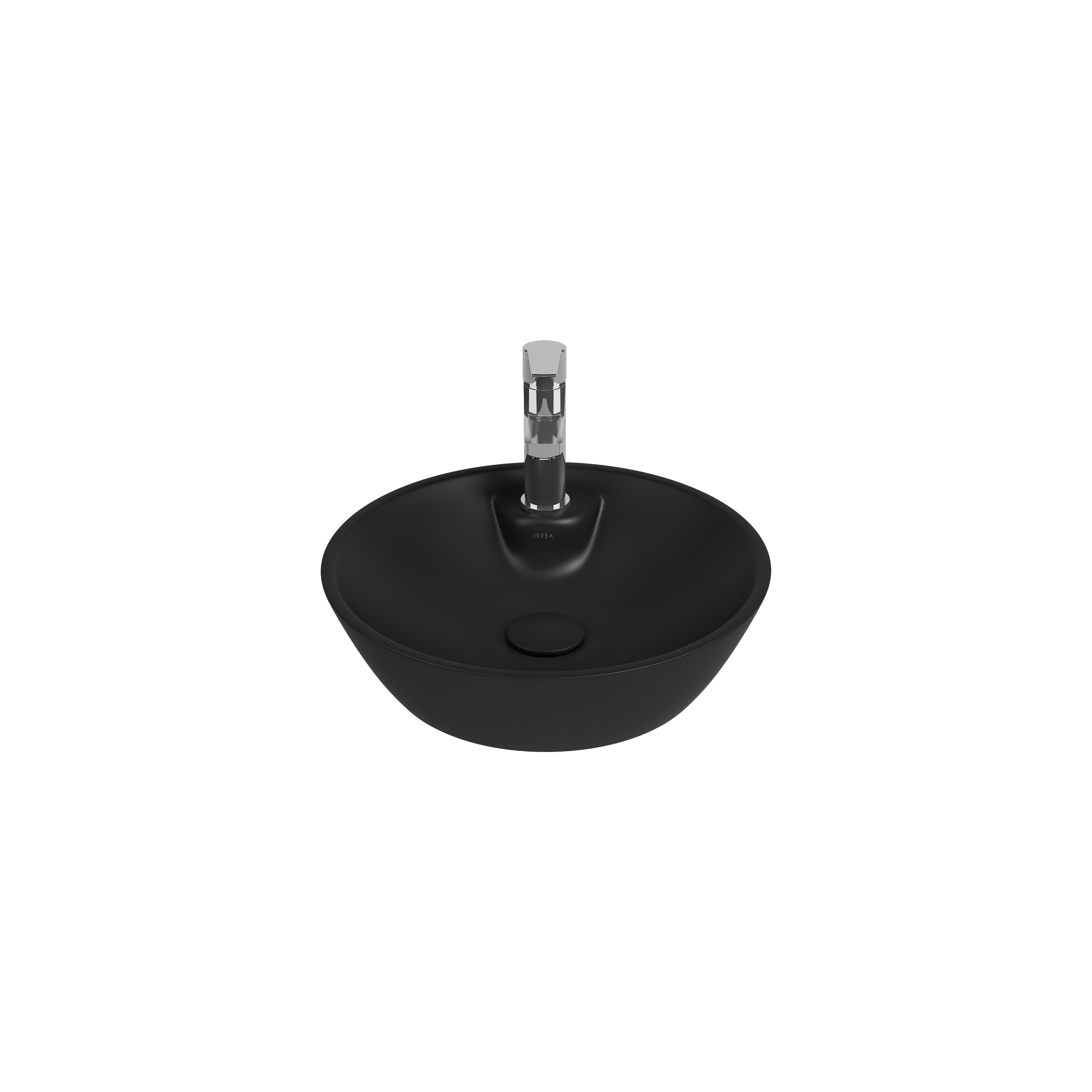 SistemaY Soft Bowl Washbasin 45 cm Black