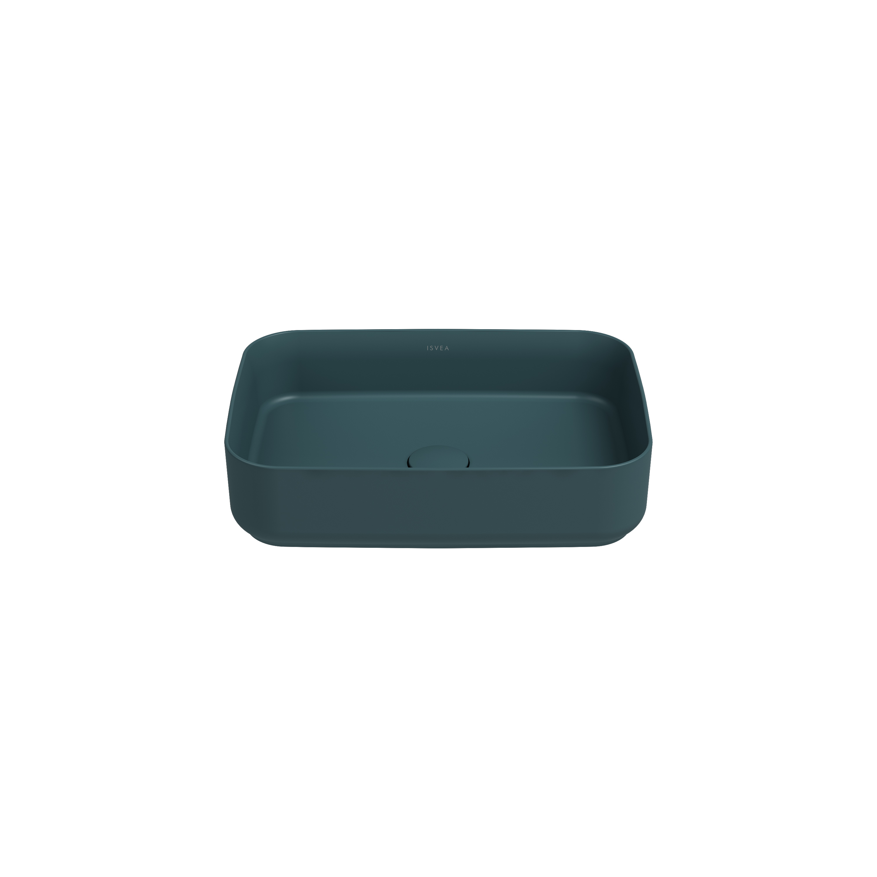 Infinity Counter Top Washbasin 50 cm Petrol Green