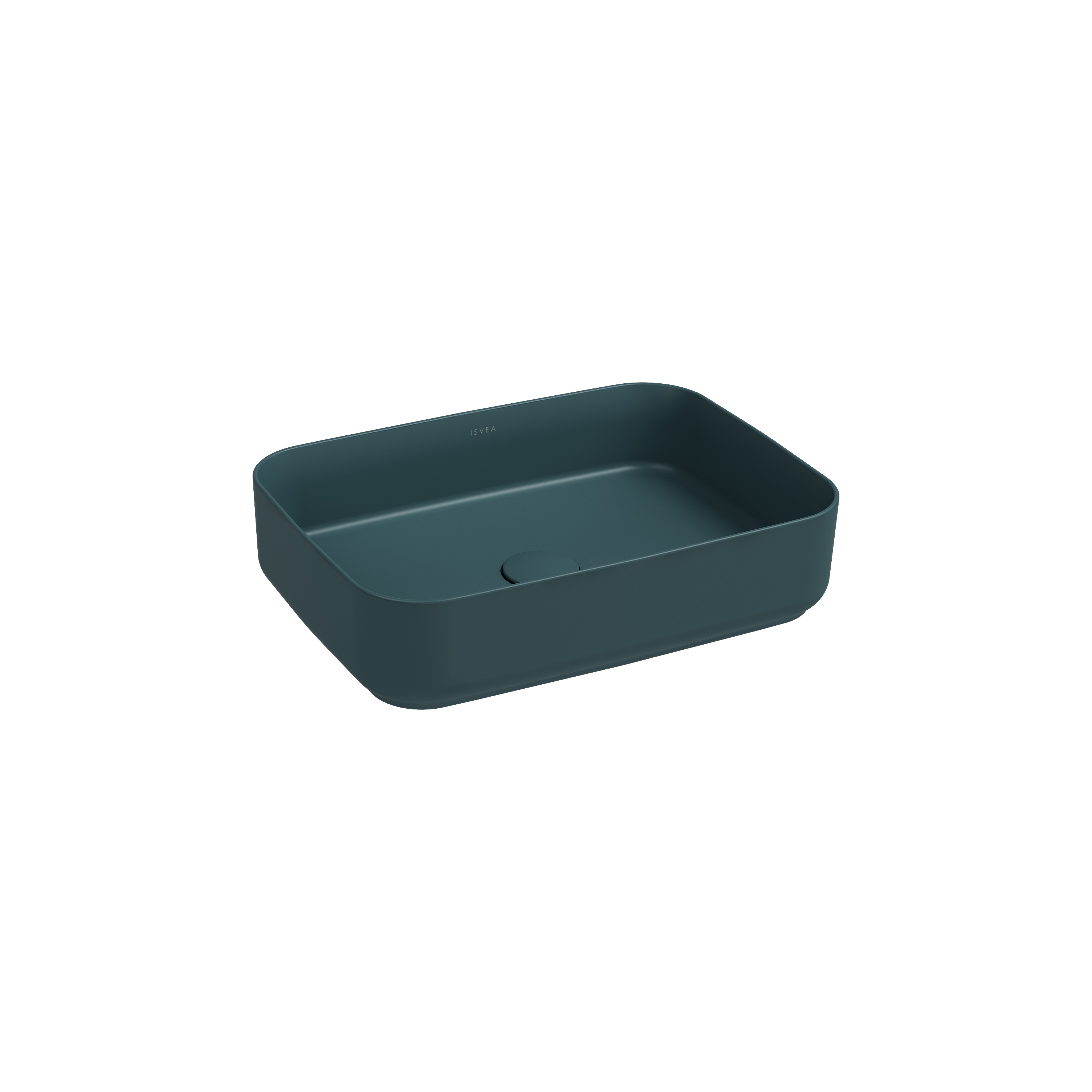 Infinity Counter Top Washbasin 50 cm Petrol Green