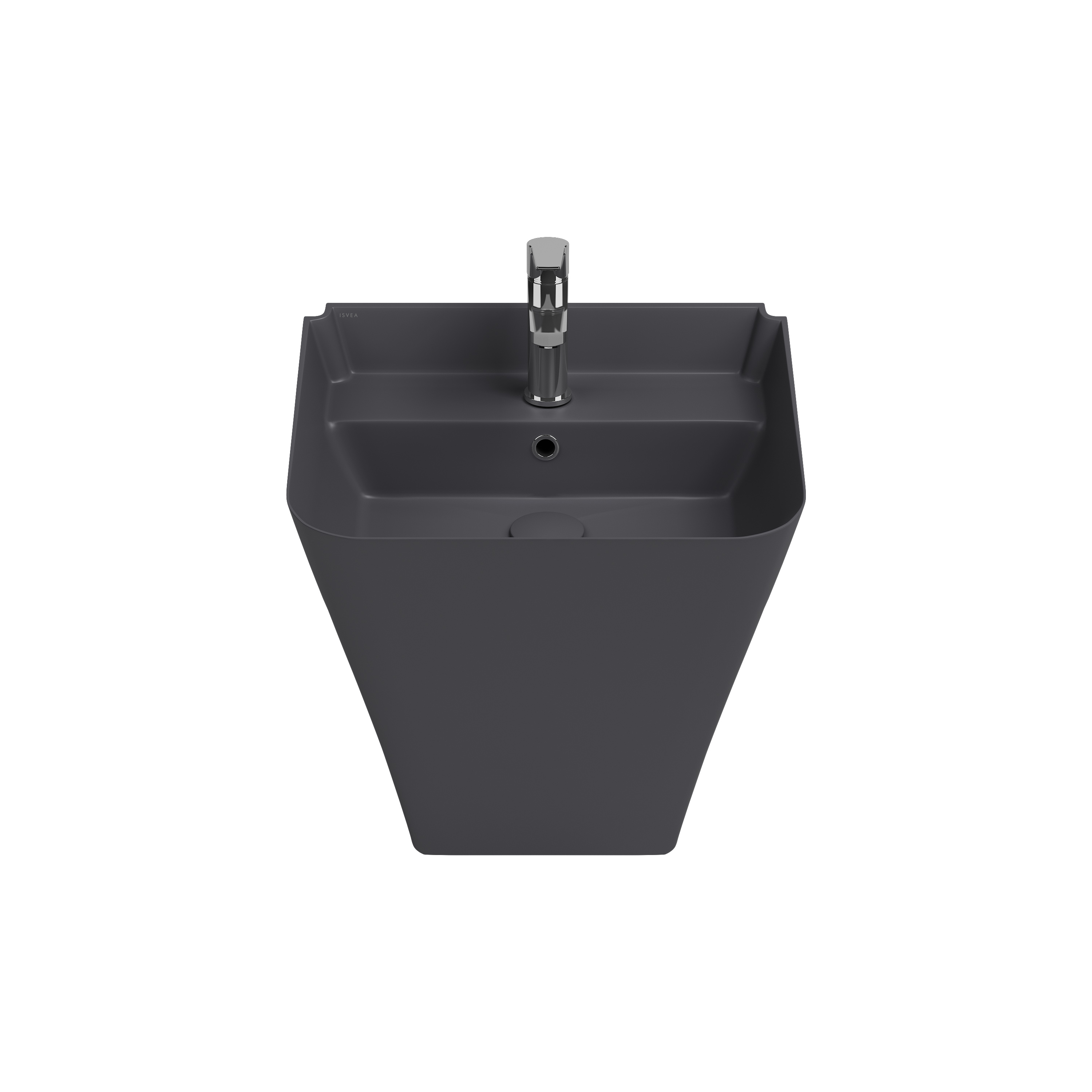 Sott Aqua Asma Monoblok Lavabo 50 cm Antrasit