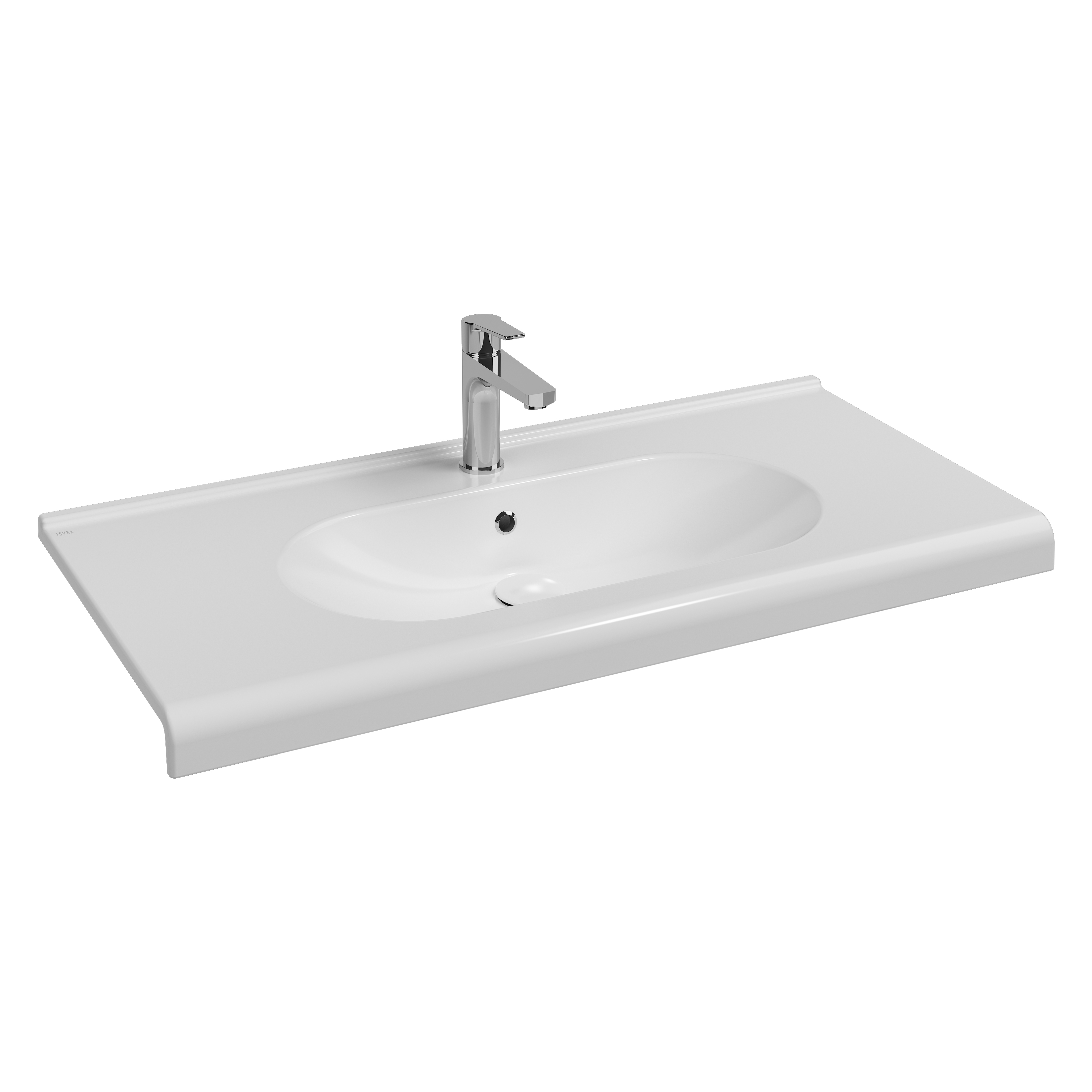 Sentimenti Flat Washbasin 100 cm White