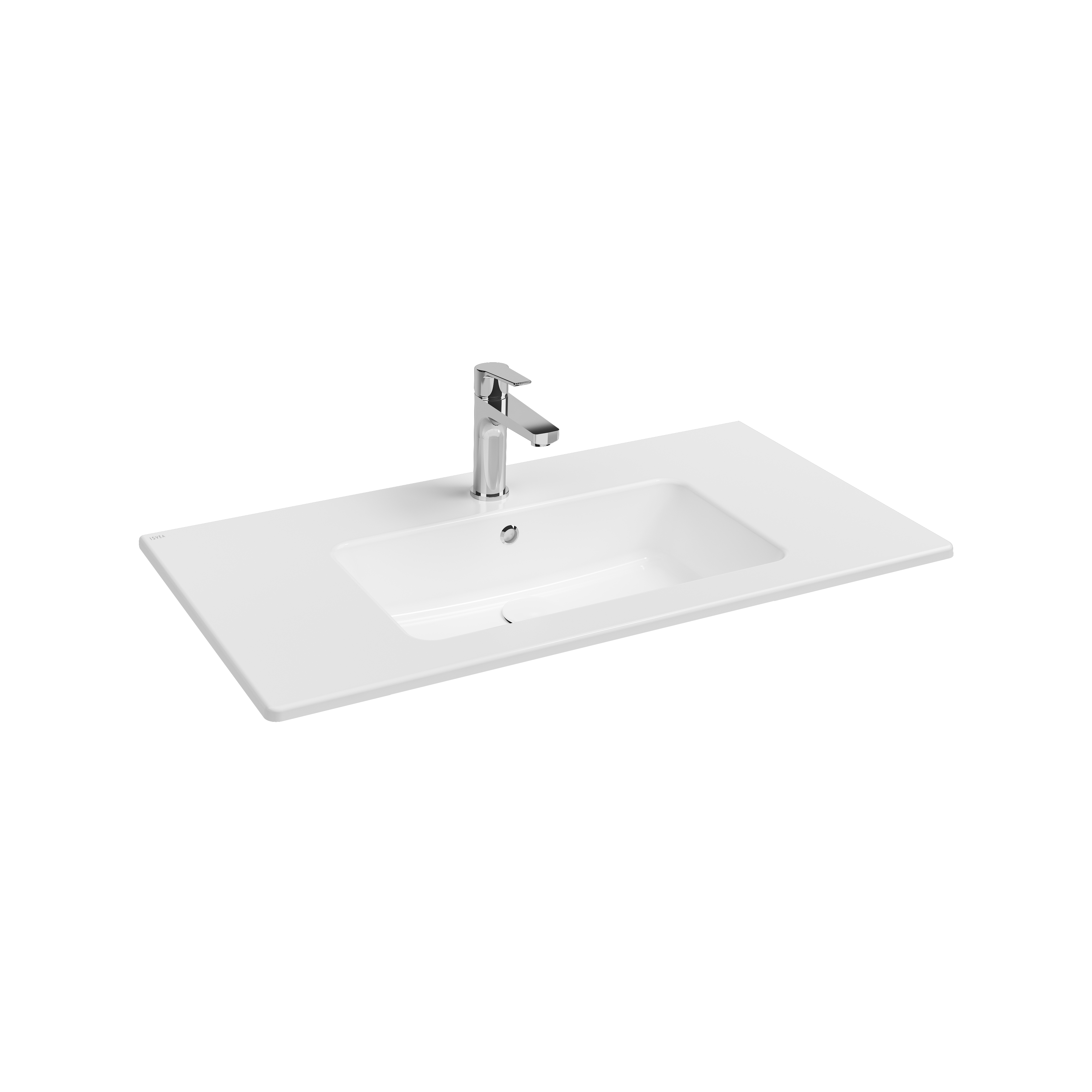 SistemaT Flat Washbasin 91 cm White