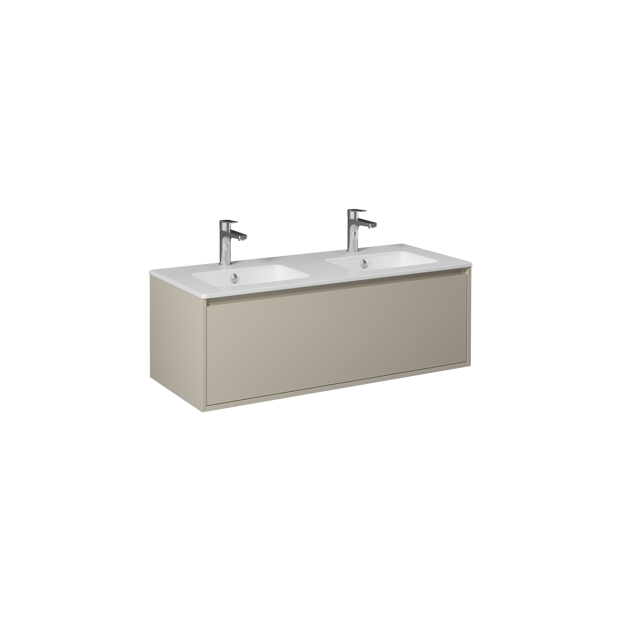 Pro 120cm Washbasin Unit With Single Drawer (10SL51121SV included) Sand Beige