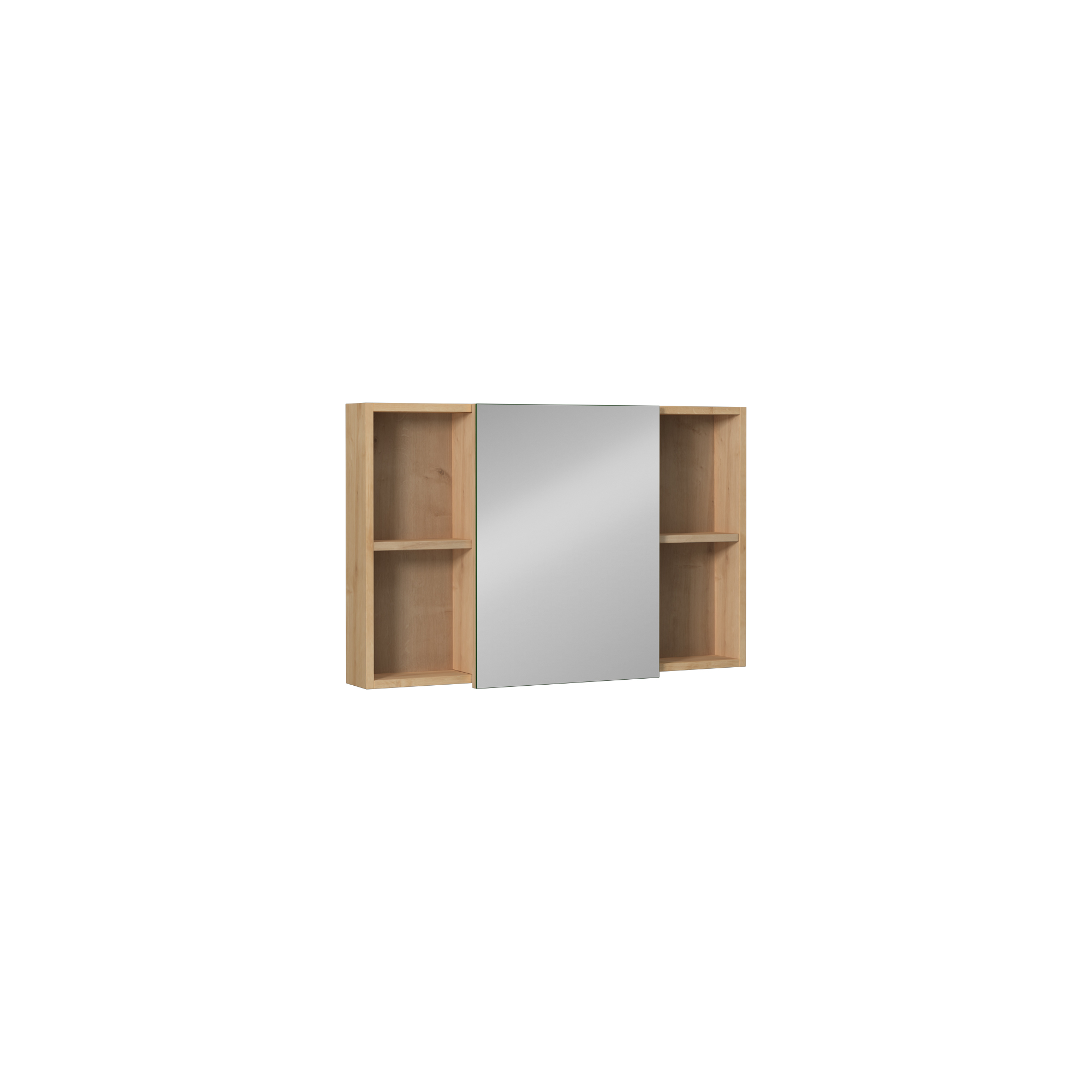 Nuvo Mirror Cabinet Safir Oak&White