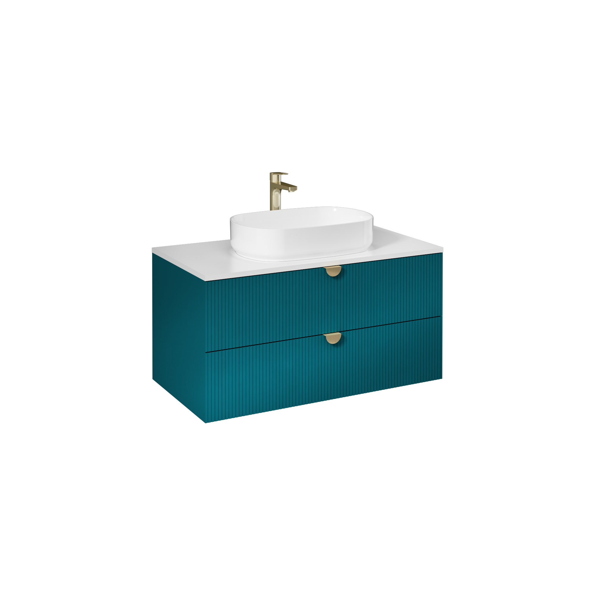 Infinity Washbasin Unit Open Shelf 1 30 cm (10NF65050 included) Pastel Green