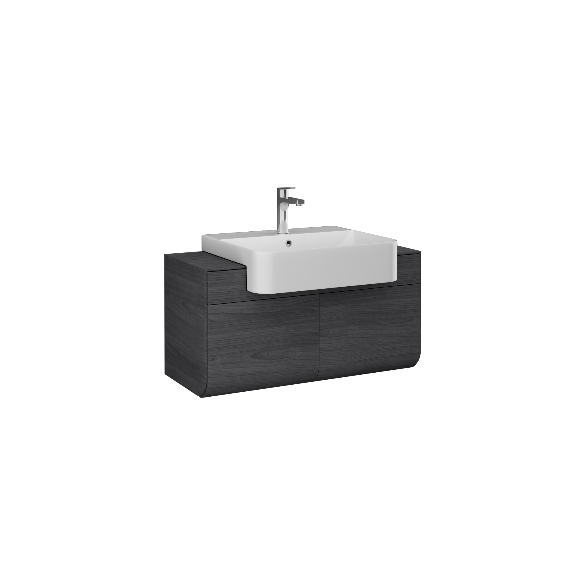 Marino 90cm Washbasin Unit Grey Oak