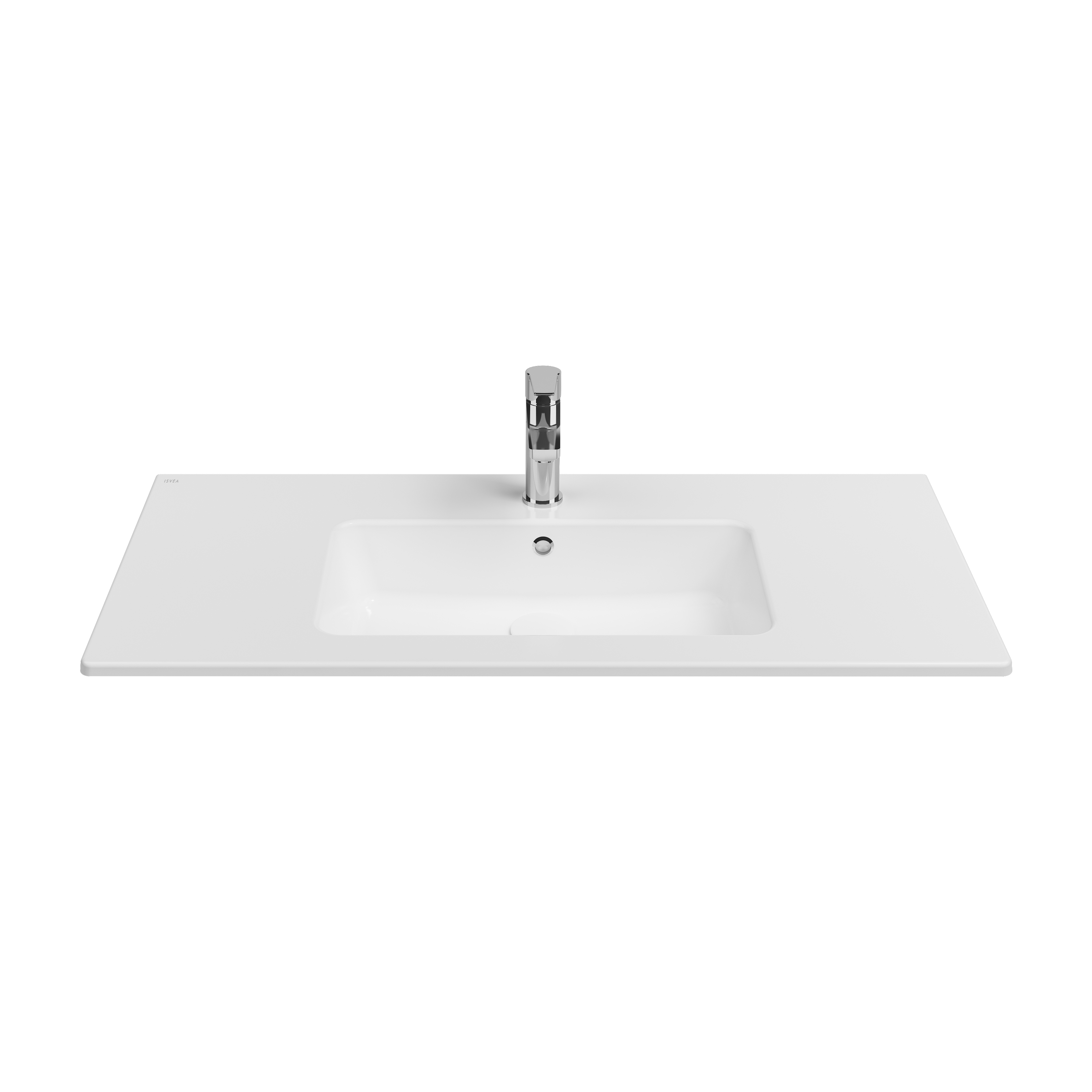 SistemaT Flat Washbasin 101 cm White