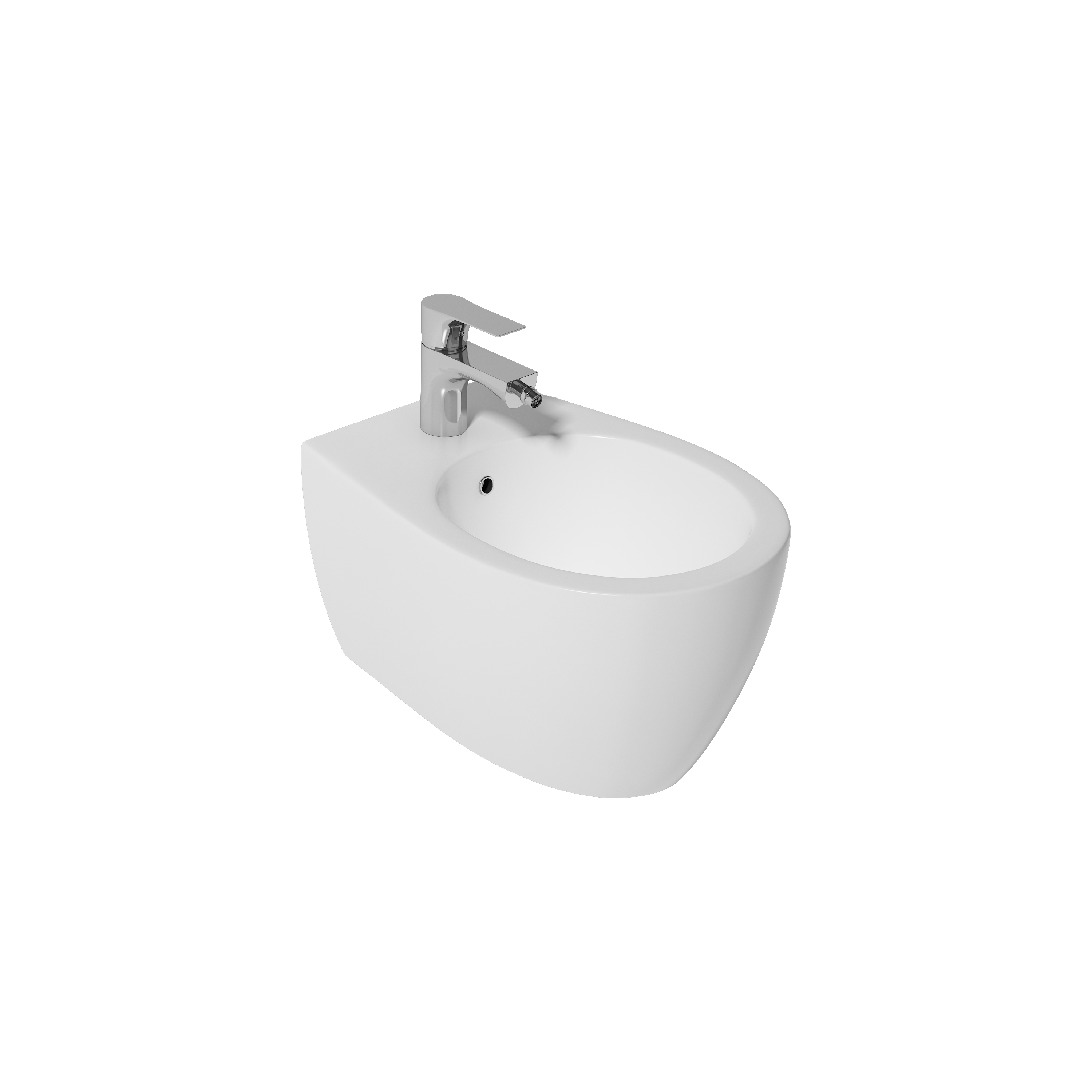 Sentimenti Neo Rimless Wall-hung WC White